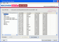 Access File Recovery Software screenshot